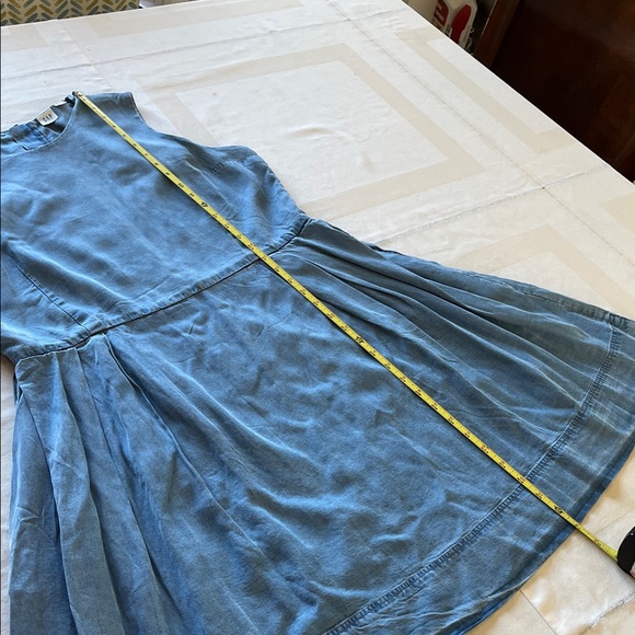 GAP Fit & Flare Light Blue Denim Dress Size 16 - Picture 5 of 7
